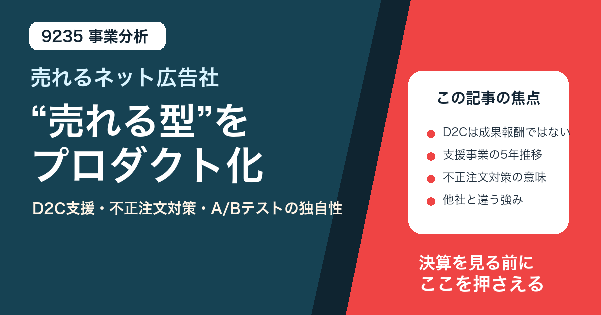 売れるネット広告社事業分析サムネイル