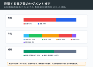 本屋大賞投票者セグメント推定図